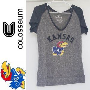 XL NCAA Kansas Jayhawks V-Neck T-shirt